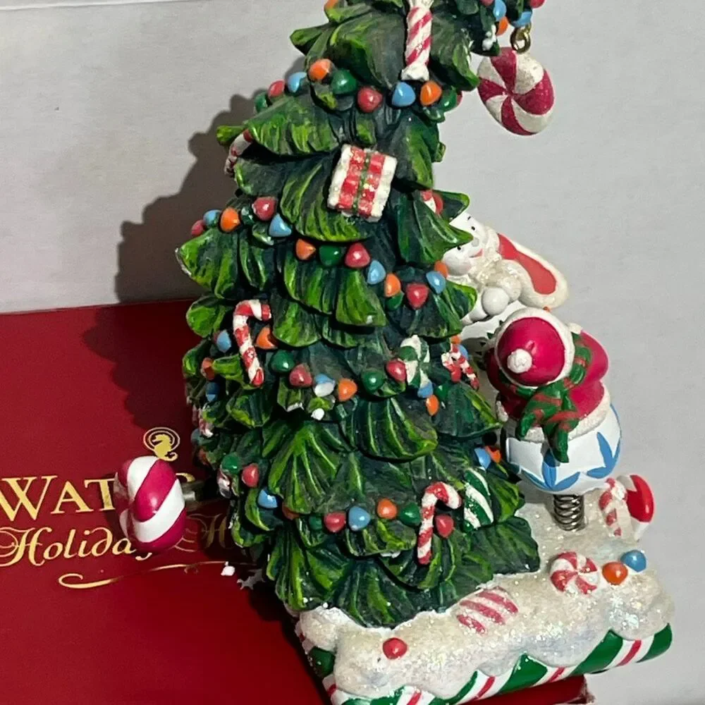 Waterford Multicolor Holiday Heirlooms Christmas Musical Tree Stocking‎ Holder